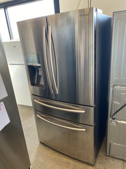 Stainless steel fridge