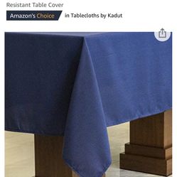 Navy Rectangular Table Cloth 