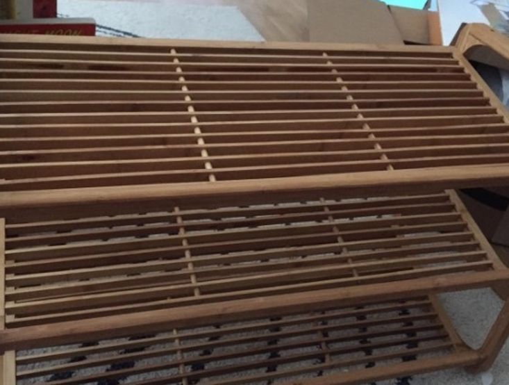 3 Level Bamboo Shoe Rack Holder Storage Free Shipping!