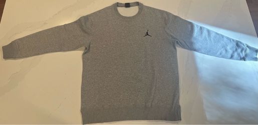 Nike Air Jordan Crew jumpman mens sweatshirt XL grey
