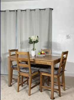 Compact Kitchen Dining Table & 4 Chairs