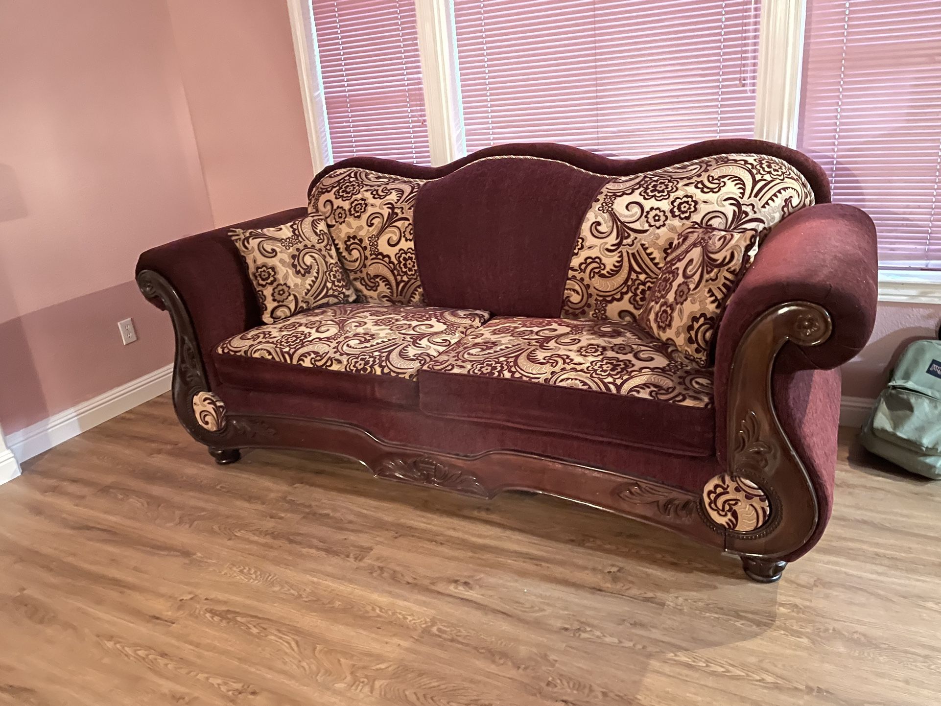 Sofa Set (burgundy)
