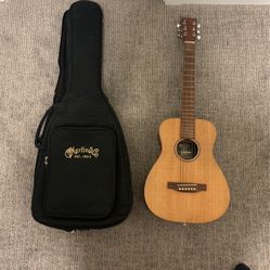 Martin And Co Lx1  Guitar And Case
