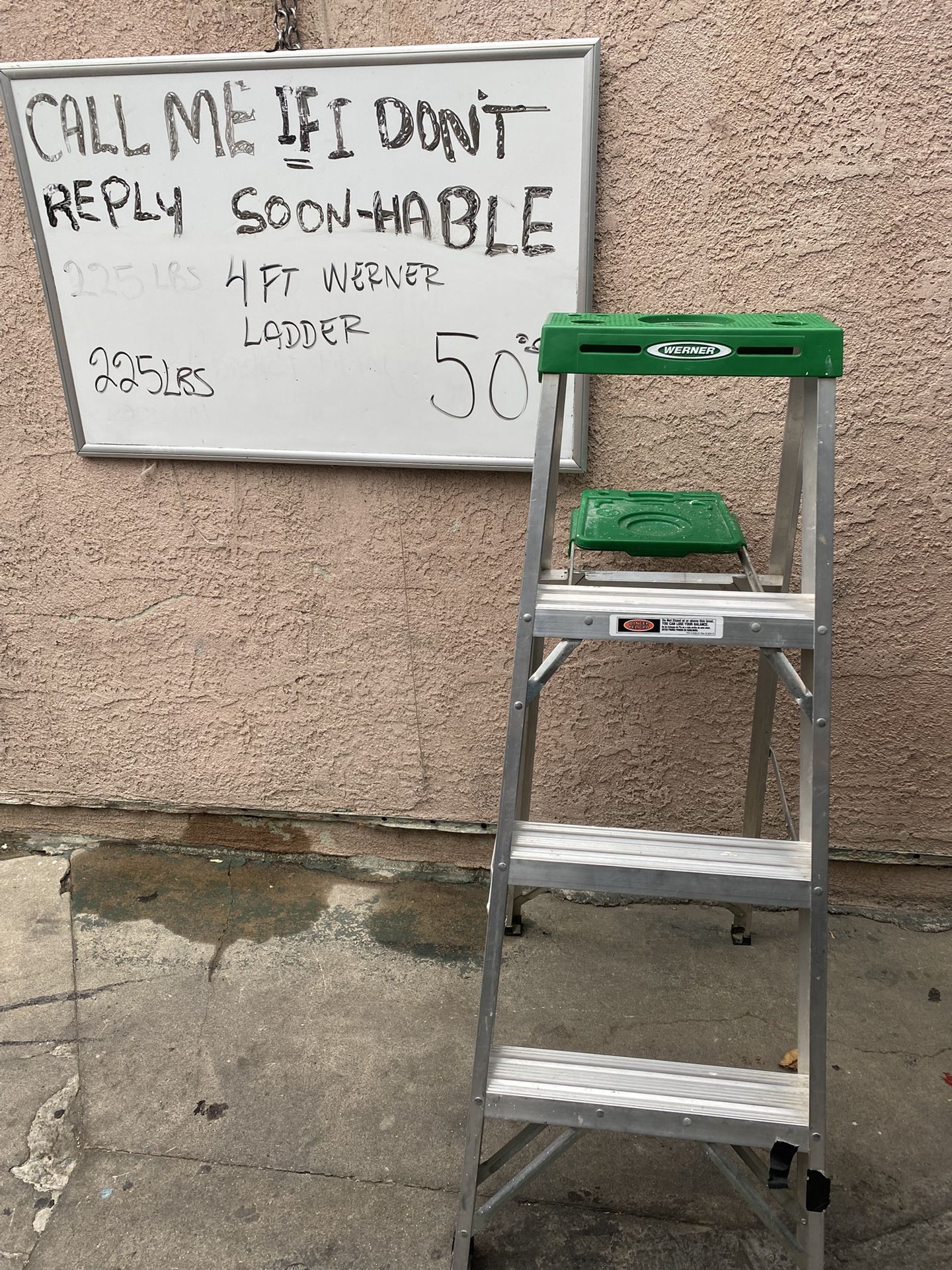 4 Ft Werner Ladder 225lbs