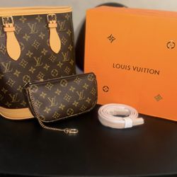 Louis Vuitton Bucket Bag Set | Brand New Holiday Deal