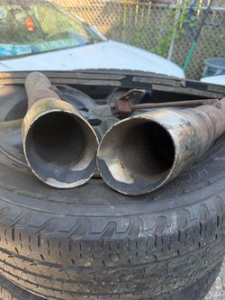 Dual Exhaust Tips Steel