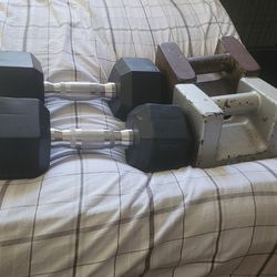 20 lb hex dumbells