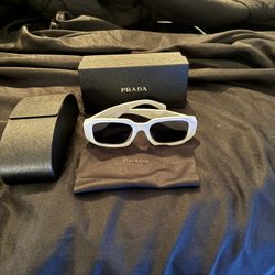 White Prada Sunglasses 