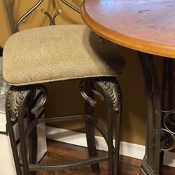 Bar Table With A Wine Rack