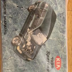 1995 Kia Sportage Owners Manual