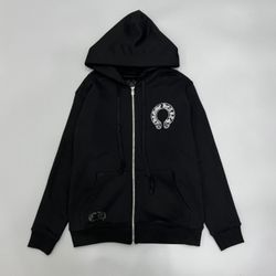 Black Chrome Heart Logo Jacket All Sizes