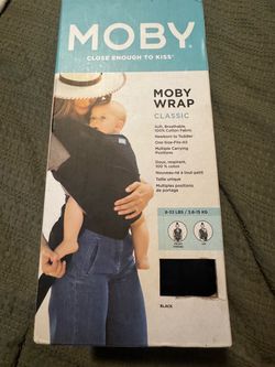 Moby Wrap Classic Baby Carrier – Black