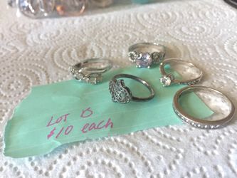 Rings sterling -10.00each/ lot c. 4 for 15.00