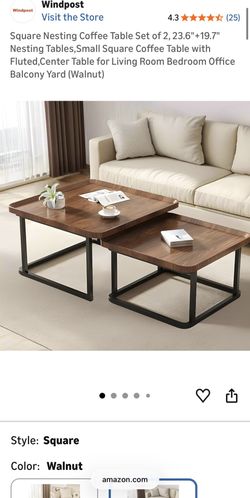 Free - Nesting Coffee / End Table Set In Excellent Condition