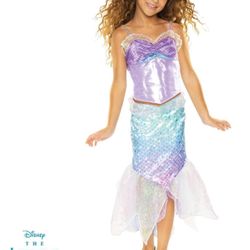 Disney The Little Mermaid Ariel’s 2 Piece Dress - Mermaid Halloween Costume 4-6X