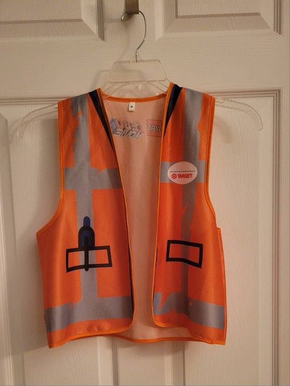 Kids Halloween Costume LEGO Movie Construction Vest (Kids Size M)