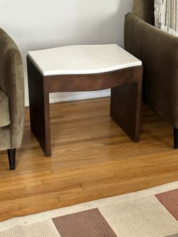 Custom Marble side Table in excellent condition. 