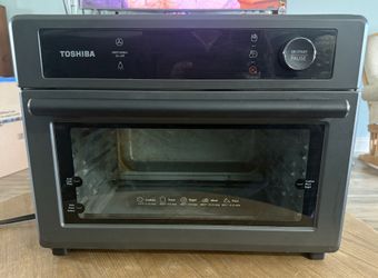 Toshiba Air Fryer Toaster Oven Combo Charcoal Grey