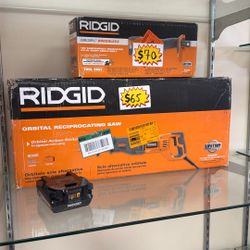 Rigid 3/8 Right Angle Drill, Rigid Orbital Reciprocating Saw Corded 12 Amp Rigid 18 V Battery