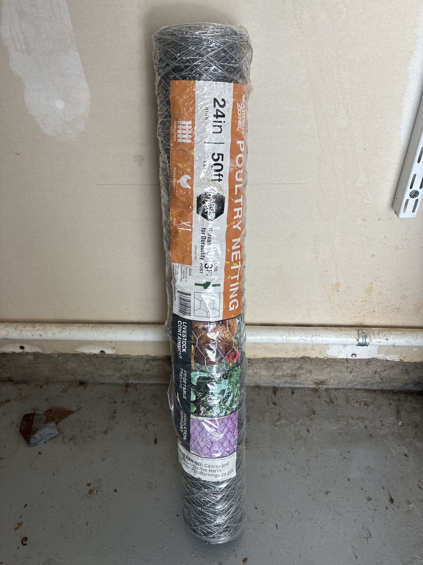 Poultry Netting - 24” x 50’ - Brand New!