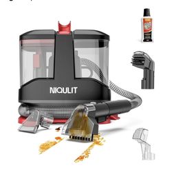 Portable Carpet & Upholstery Cleaner Machine -15Kpa Deep Cleaning for Area Rugs, Pets, Couch & Car, Cleaning Machine with Dual Size BrushHead & Self-C