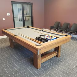 Willow Bend Pool Table, available in 7' or 8', new in boxes. 
