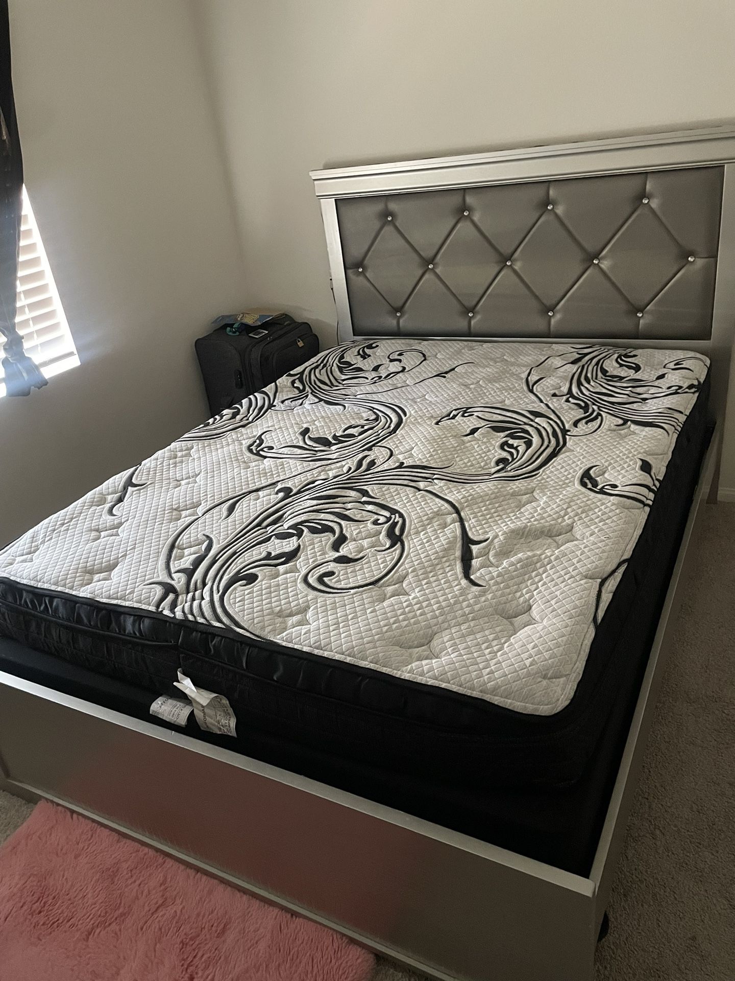 Queen Size Mattress And Bed frame 