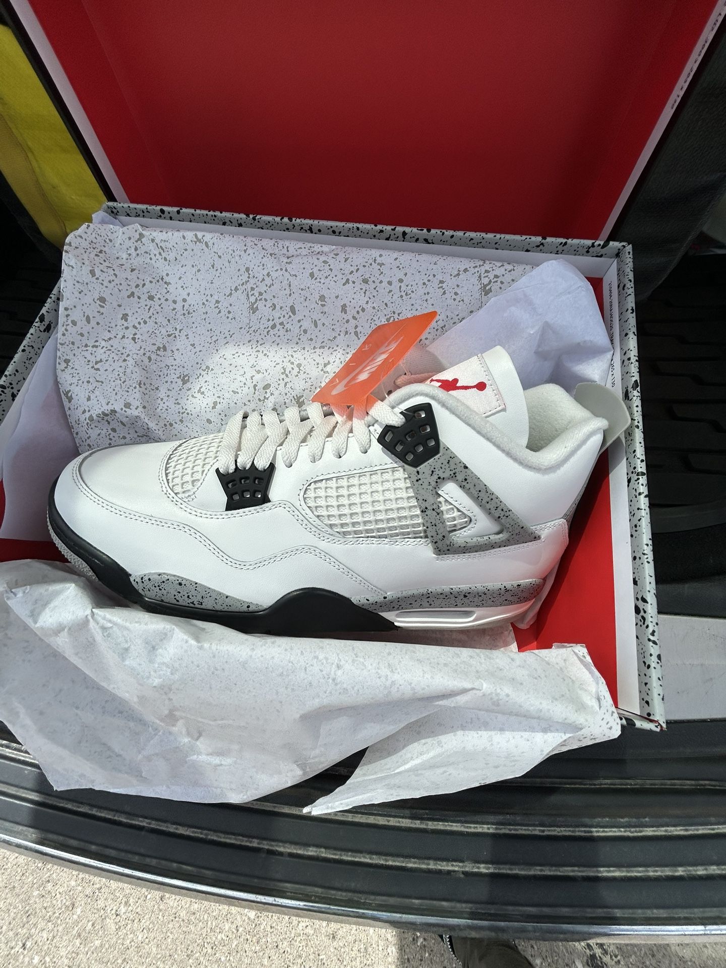 Size 11 Jordan “White Cement 4” (2025)