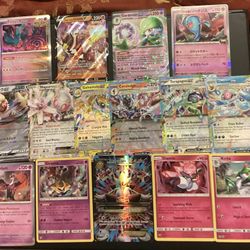 Set of 15 Holo/Reverse/Full Art Pokemon Cards Moderately to Lightly Played 