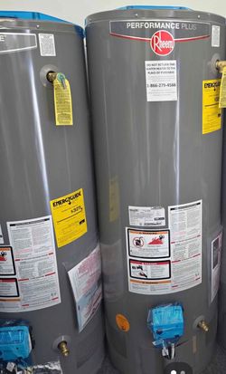 Propane electric natural gas Rheem water heater