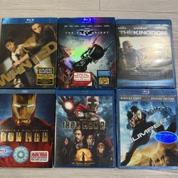 6 Blu-ray DVDs Set
