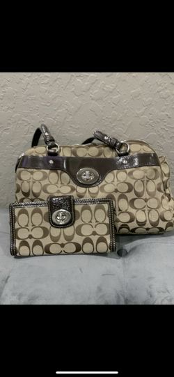 Coach purse with matching wallet