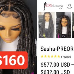 🌟 Long 32” Boho Locs Wig w/ Baby Hairs & Jewel