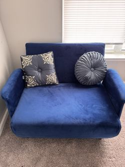 Beautiful Small Blue Couch