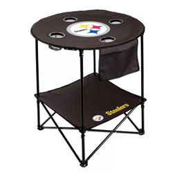 Brand New Logo Brands NFL Steelers Tailgate Table