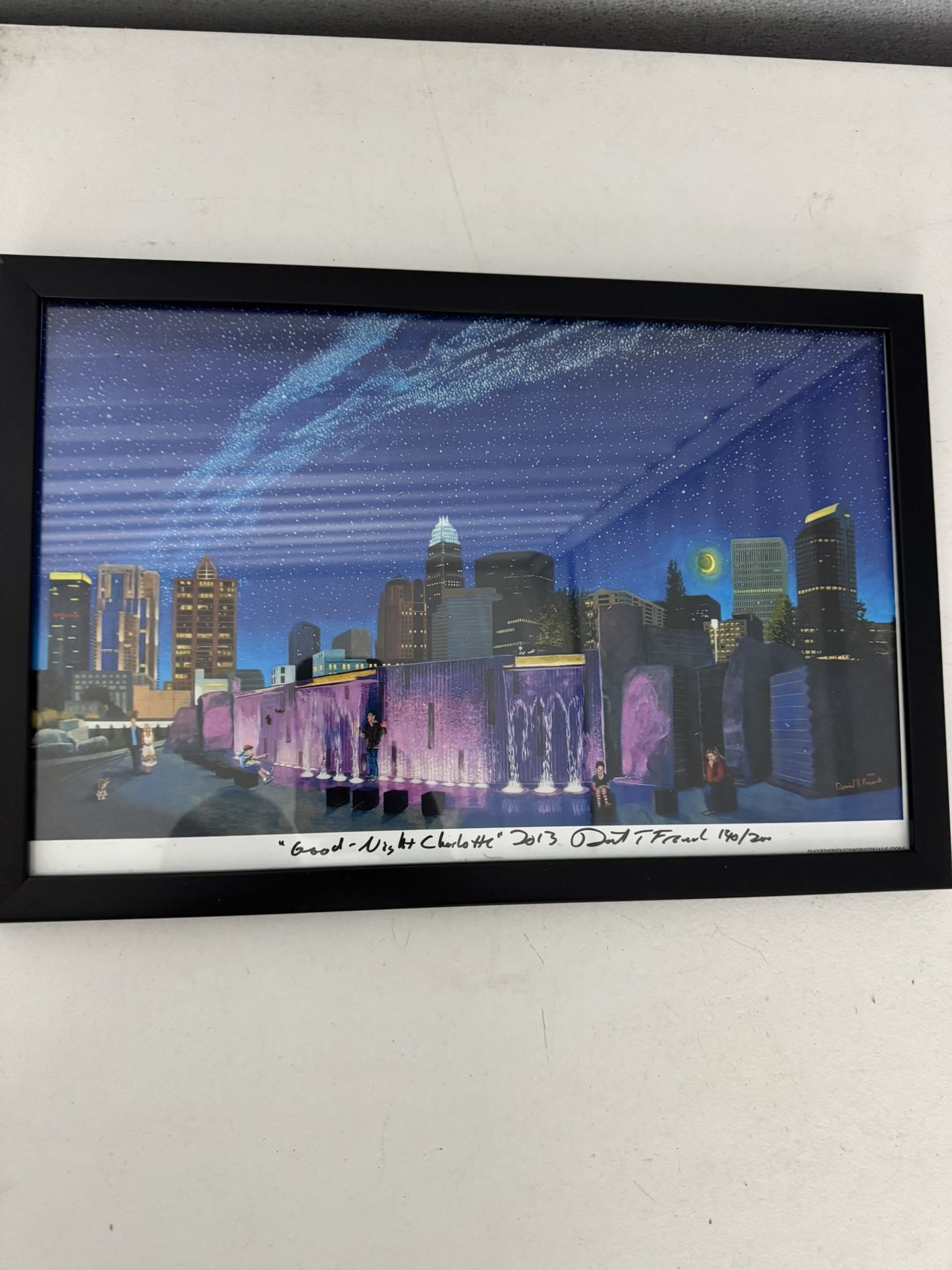 Small autographed picture of Charlotte, please check measurements shown