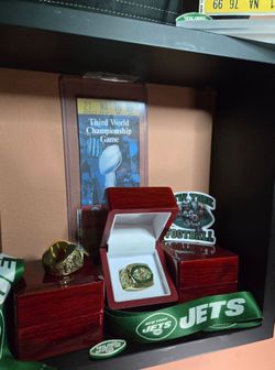 1969 World Championship winners NY Jets. The one and only ring