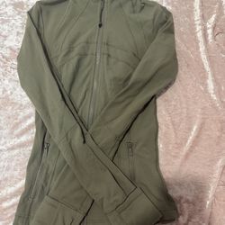 Lulu define jacket size 2 military green