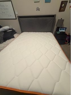 Queen mattress and bed frame