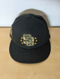 New Era Padres 2024 Armed Forces Day 59FIFTY Fitted Hat Size 7 Black