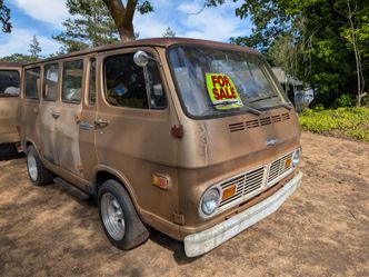 1969 Chevy straight 6 van