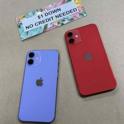 Apple IPhone 12 Mini 5G Unlocked - Only $1 Today Pay The Rest Later! 