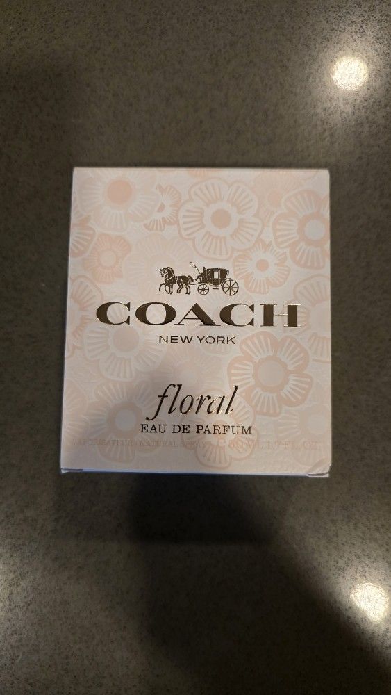 Brand New Coach Floral Eau de Parfum - Long Lasting Fragrance with notes of Pineapple Sorbet, Peony & Crystal Musks - Floral & Fruity - 1.7 fl. oz.