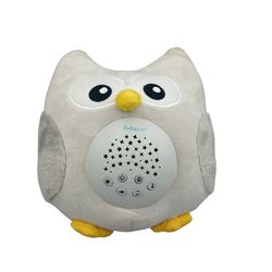 Bubzi Co Baby Toys Owl White Noise Sound Machine Toddler Sleep Aid Night Light

