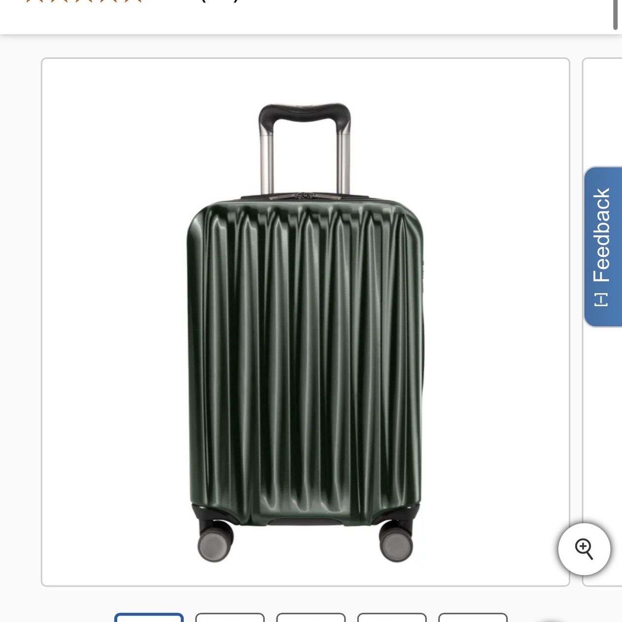 Ricardo Mono Lake Carry-On Luggage (Green) + Packing Cube