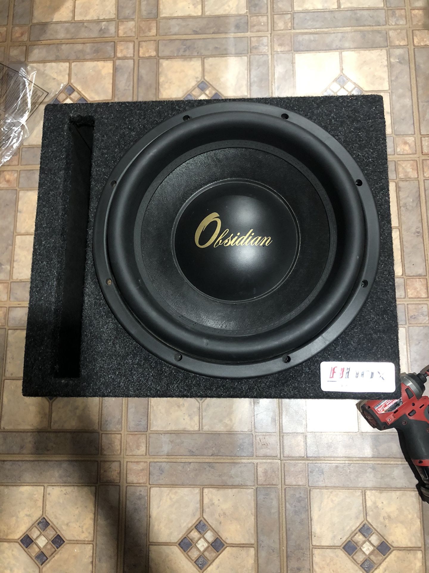 Obsidian subwoofer