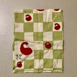 New-Japanese Cotton Good Luck Daruma Towel 