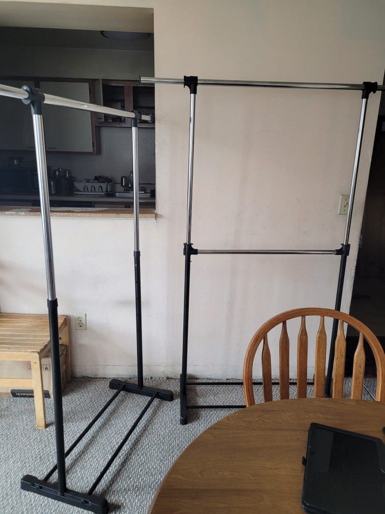 New Clothes Hanging Rack Set Of 2 Pcs