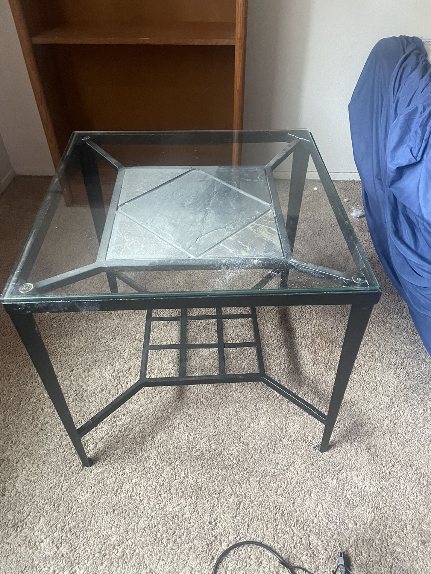 Glass End Table