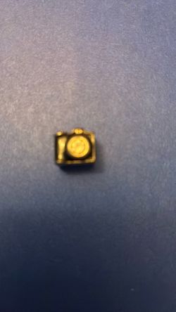 Gold Camera Charm or Lapel Pin